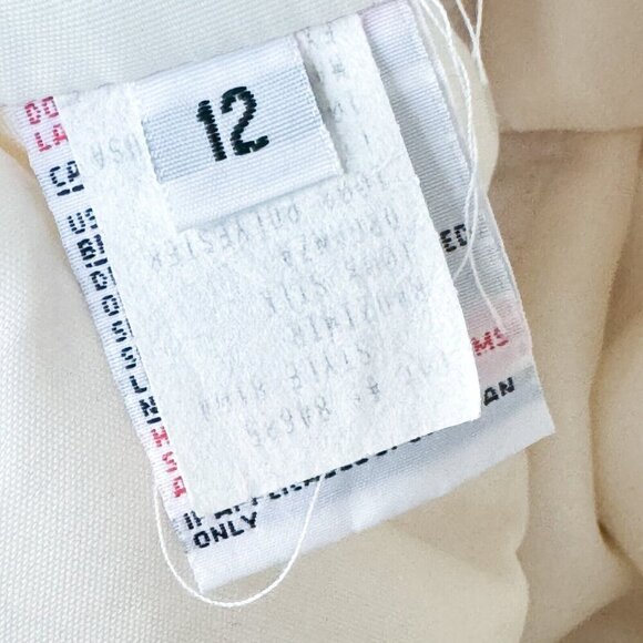 Vintage Jim Hjelm Ivory SILK Strapless Ball Wedding Gown 12 - Picture 6 of 11